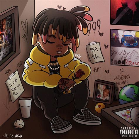 Juice Wrld Drawing Album Cover - Draw Stunning Portraits
