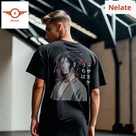 Sasuke Uchiha - Black Oversized T-shirt – Nelate