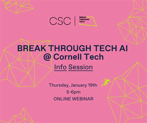 CSC Webinar: Break Through Tech AI @ Cornell Tech | Barnard ...