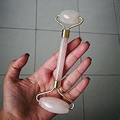 Reiki Crystal Products Rose Quartz Facial Massage Roller Wand Gua Sha ...