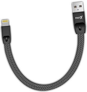 FASTX Lightning Cable 2 A 0.25 m PVC POWER BANK CABLE FOR IOS DEVICES 8 ...