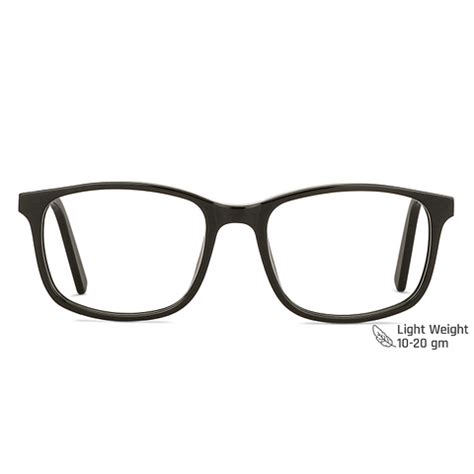Buy Black Full Rim Rectangle Vincent Chase Online Classic Acetate VC ...