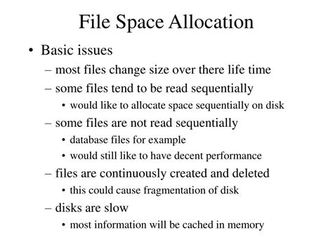 File Space Allocation 的图像结果