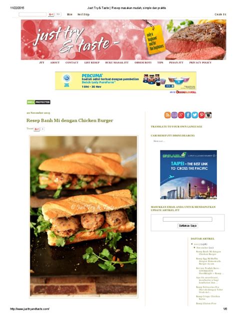 Just Try & Taste   Resep Masakan Mudah, Simple Dan Praktis