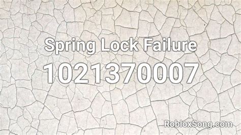 Image result for Spring Lock Failure Roblox