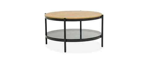 Bilbao Round Coffee Table MDF / Glass Top