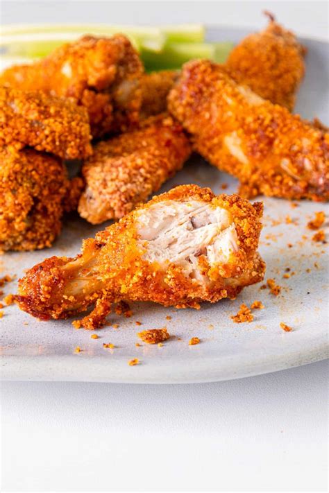 Easy Air Fryer Breaded Chicken Wings - Food Faith Fitness