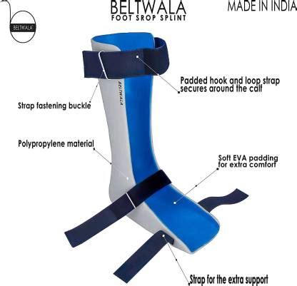 Beltwala Unisex Padded Foot Drop Leg Splint AFO ( Ankle Foot Orthoses ...