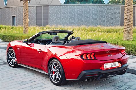 Rent Mustang GT New Gen Red Convertible in Dubai - Convertible - Octane.Rent