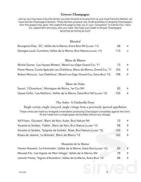 Passionfish menu in Pacific Grove, California, USA