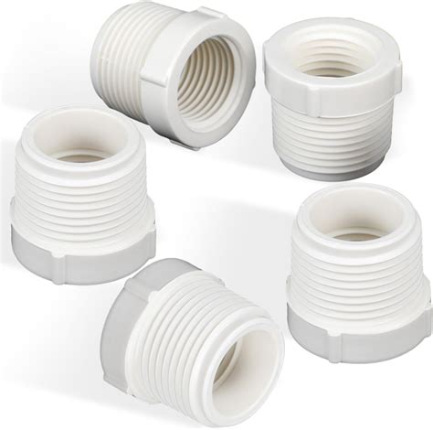 Amazon.com: HASANBAR 8 Pack 439 Series PVC Pipe Fitting, 3/4" NPT Male ...