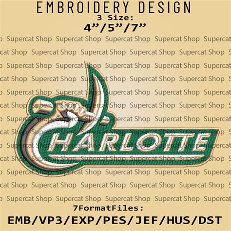 NCAA Charlotte 49ers Logo, NCAA Embroidery design, Charlotte | Inspire ...