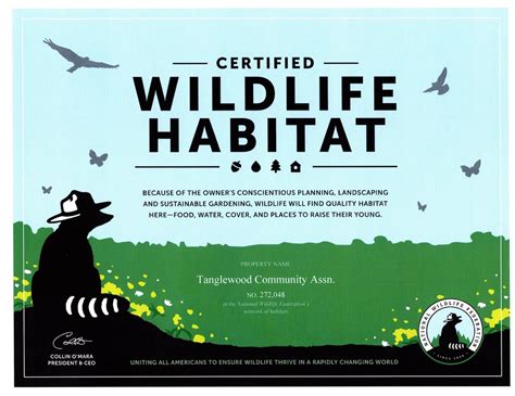 Tanglewood Community Association | Wildlife Habitat Certification