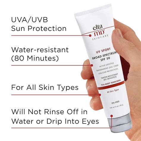 Buy EltaMD UV Sport Broad Spectrum SPF 50 Sunscreen Sport Lotion, Body ...
