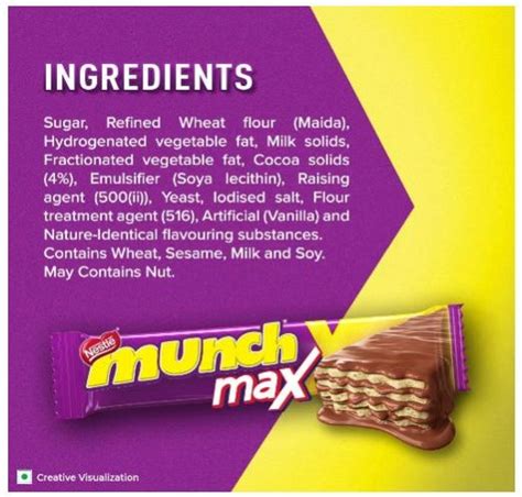 Nestle Munch Max Chocolate Coated Crunchy Wafer (24 Units, 42g each ...