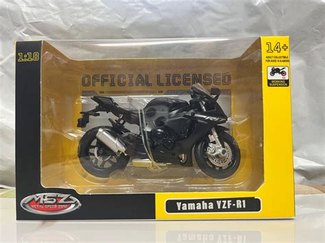 MSZ 1:18 - Yamaha YZF-R1 - Black – Zoomsters India