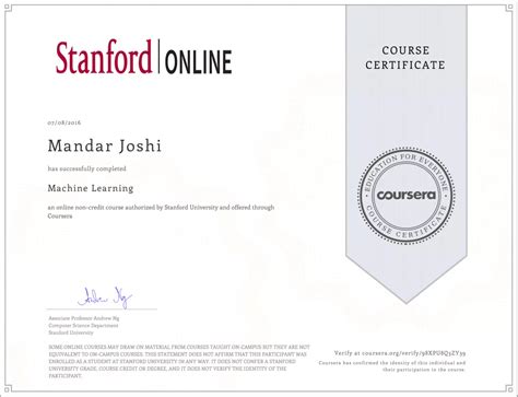 Coursera Certificates: Samples, Templates and Inspo