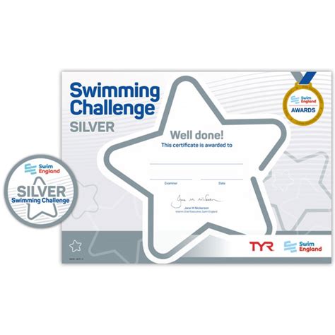 Swim England Silver Challenge Certificate – Next Level Swimming