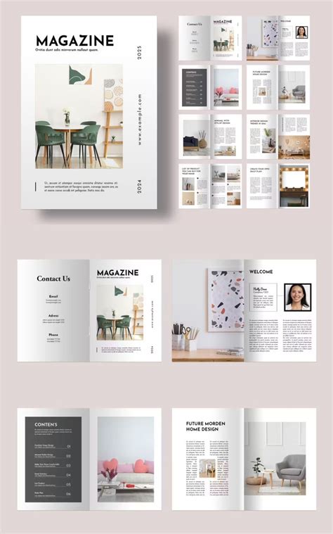Magazine Layout Template InDesign INDD in 2025 | Catalog design layout ...