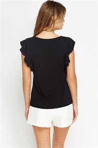 Image result for Ruffle Sleeve T Shirt