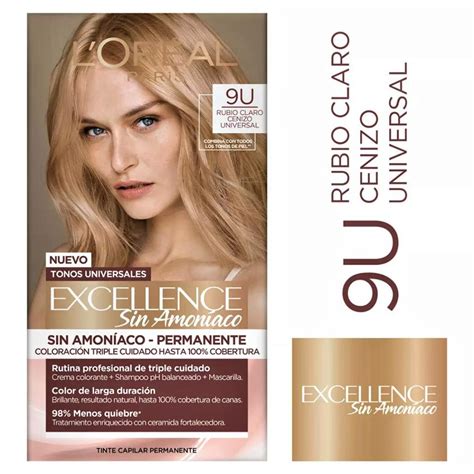 Tinte L’Oréal Imedia Excellence 9U Rubio Claro Cenizo Universal | DelSol