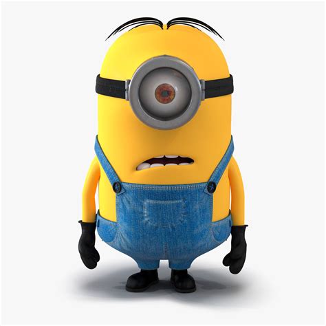 Short One Eyed Minion Pose 4 3D Model $39 - .3ds .fbx .ma .obj .max ...