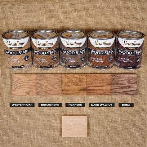 Premium Fast Dry Wood Stain: Brown Stain Variety on Red Oak | Staining ...
