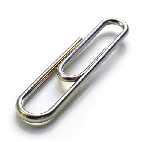 Metal Paper Clip on White Background Generative AI | Premium AI ...