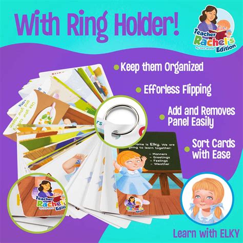 Teacher Rachel's Educational Flash Cards for Toddlers - Set Of 5 184 ...