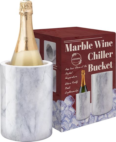 Amazon.com: Marble Wine Bottle Chiller, Outdoor Wine Cooler Bucket ...