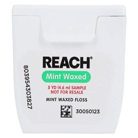 Reach Dental Floss Waxed Mint Patient Pack 144/Case - Dental Brands