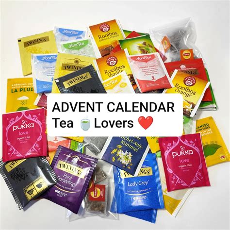 Tea Lover's Advent Calendar 2024, Advent Calendar With Tea, Christmas ...