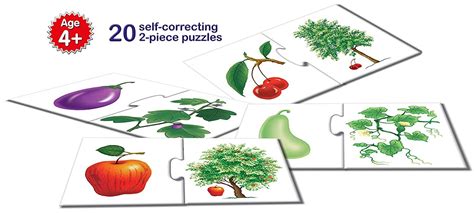 Buy Frank Fruits & Vegetables Puzzle for 4 Year Old Kids and Above ...