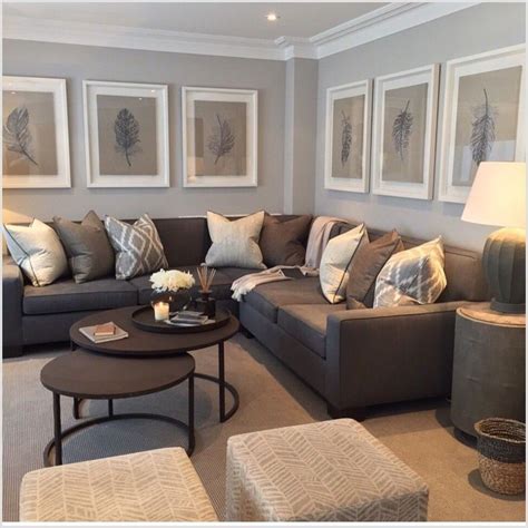 living room ideas brown gray