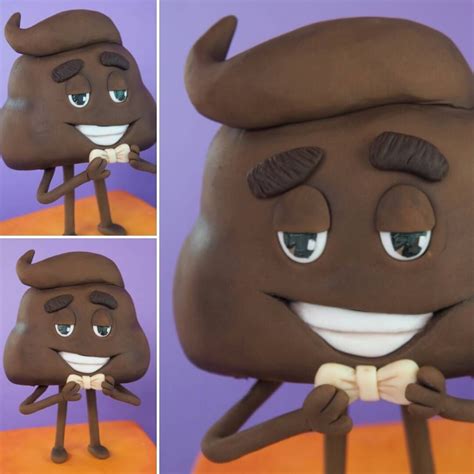 Poop emoji (Emoji Movie) fondant cake topper. | Emoji party, Emoji ...
