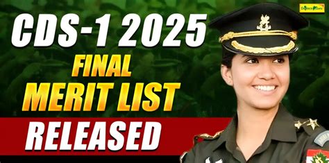 NDA 1 2024 Merit List Out- Check PDF