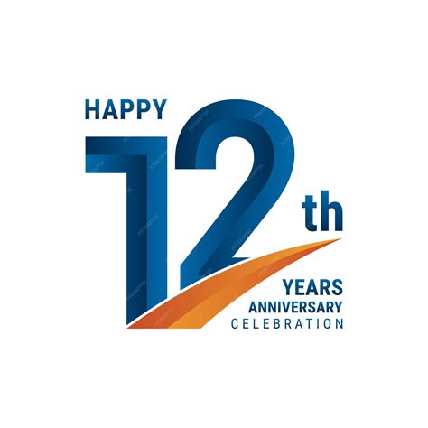 Premium Vector | 12th Anniversary Logo Perfect logo design for ...