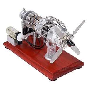 Stirling Engine Generator, Swashplate Stirling Engine Model 16 Cylinder ...