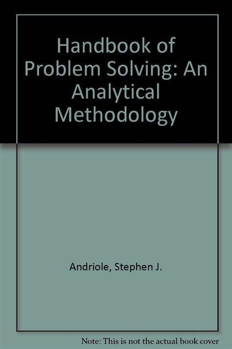 Buy Handbook of Problem Solving: An Analytical Methodology Book Online ...