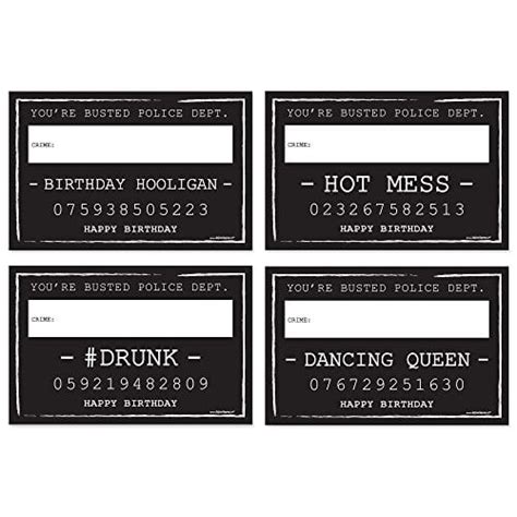 Buy Birthday Party Mug Shots - Photo Booth Props Party Mug Shots - 20 ...