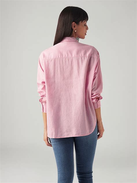 Women's Solid Relaxed Fit Linen Shirt – Levis India Store
