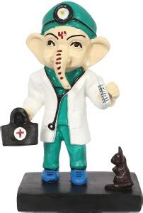 Craftomanic Modern Art Figurine Sanju Movie Lord Ganesh in Doctor ...