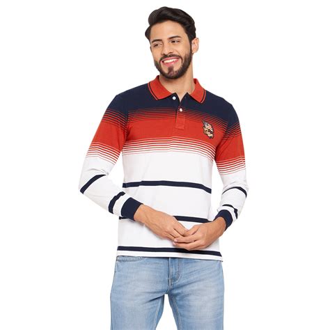 Duke Stardust Men Polo Neck Full Sleeve Cotton T-shirt (LF3964)