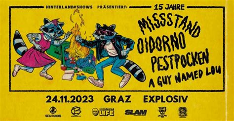 15 Jahre Missstand / Graz Explosiv + Oidorno + Pestpocken + A Guy Named ...