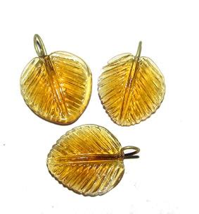 Glass Leaf Charms – Madeinindia Beads
