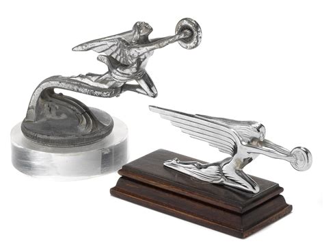 Bonhams Cars : Two 30's era Packard "Goddess of Speed' mascots,