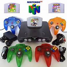 new n64 console n64 nintendo 64 console w new controllers mario kart new n64 console n64 nintendo 64 console w new controllers mario kart