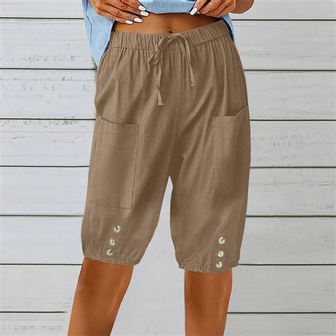 SNKSDGM Women's Plus Capri Pants for Women Cargo Work Pants Women ...