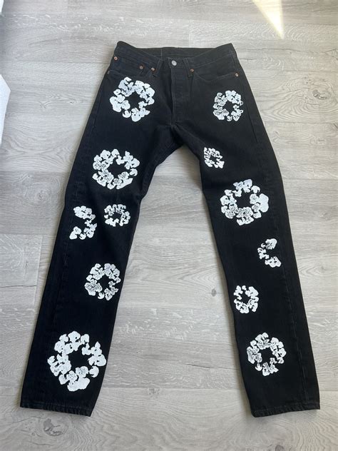DENIM TEARS Black denim tear jeans | Grailed