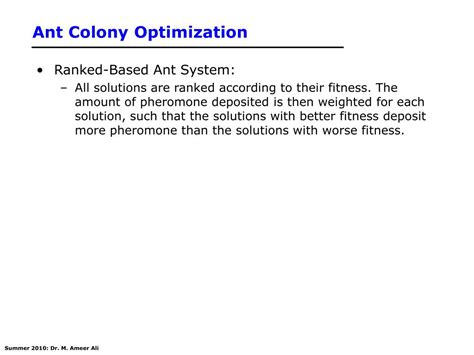 Image result for Ant Colony Optimization Formula